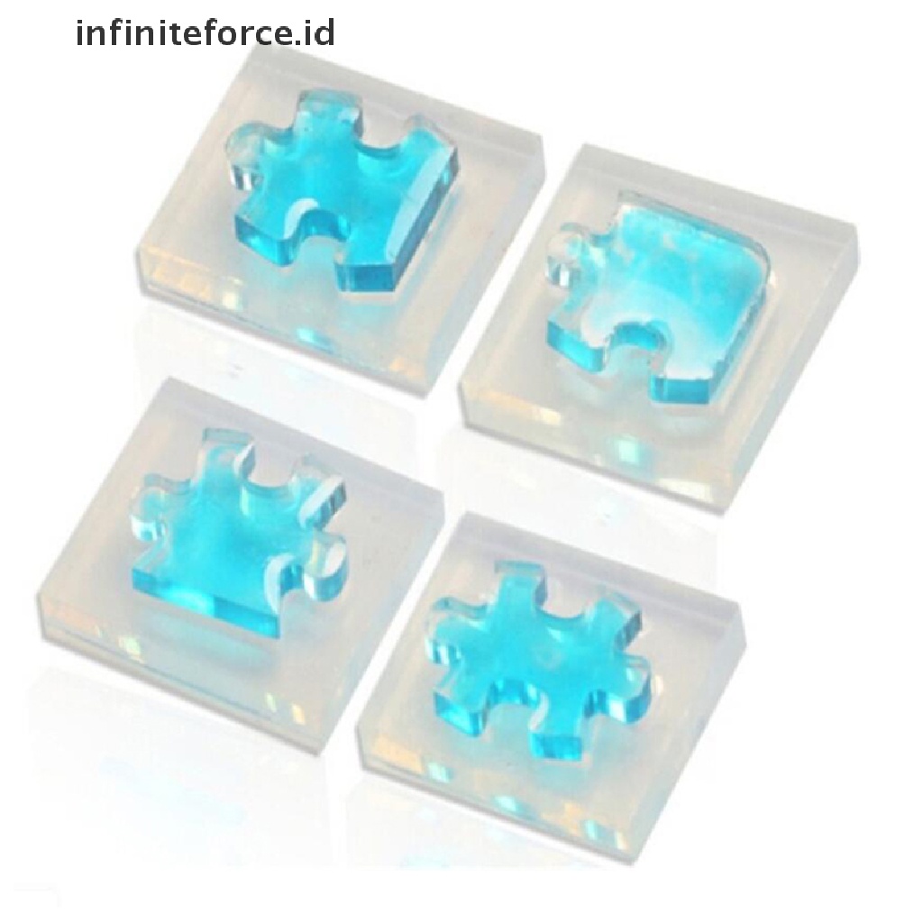 4pcs / set Cetakan Silikon Uv Resin Untuk Membuat Perhiasan Diy