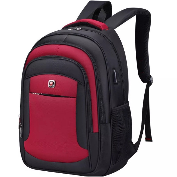 PTM-Tas ransel pria sporty anti air-tas sekolah anak laki-laki SMP SMA kuliah-tas punggung fashion