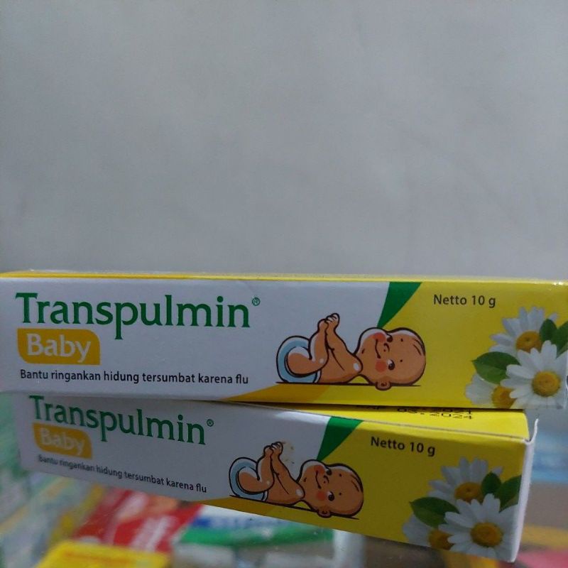 TRANSPULMIN BABY BALSAM 10 G / TRANPULMIN BAYI 10 GR /HIDUNG TERSUMBAT KARENA FLU-1