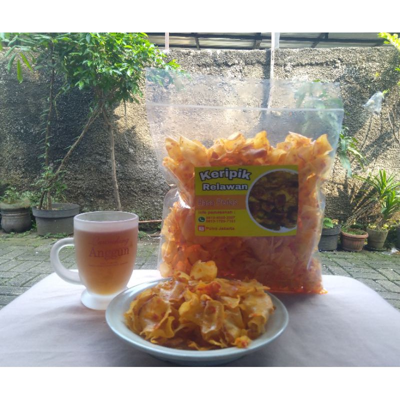 

keripik relawan | kerupuk relawan / cemilan