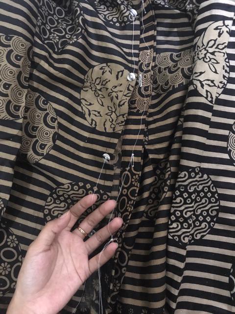 Batik Couple Notoarto Batik Ipnu-ippnu Kemeja Pria Sogan Lawasan Manuk Kembar Katun Cap Solo Shofia