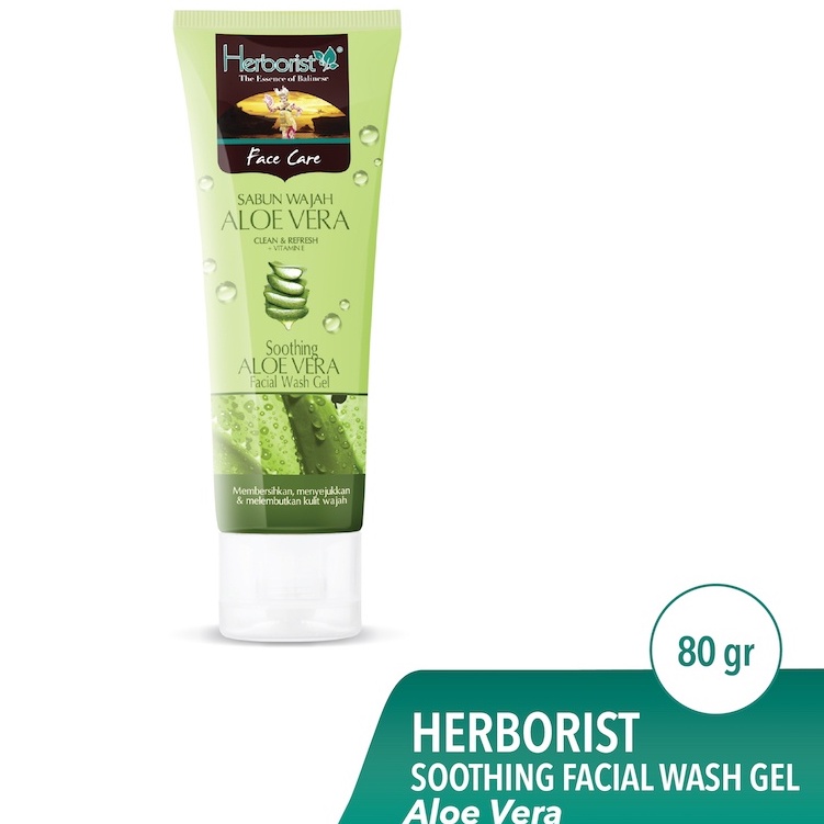 Herborist Facial Wash Gel Aloe Vera 80gr