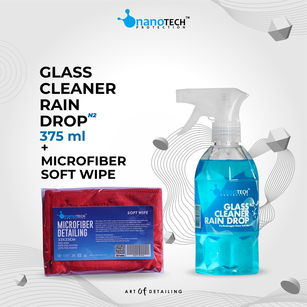 GLASS CLEANER RAIN DROP - nanoTECH PROTECTION - COATING KACA ANTI AIR EFEK DAUN TALAS - GLASS COATING - GLASS SHIELD - WINDSHIELD PROTECTOR - RAIN X
