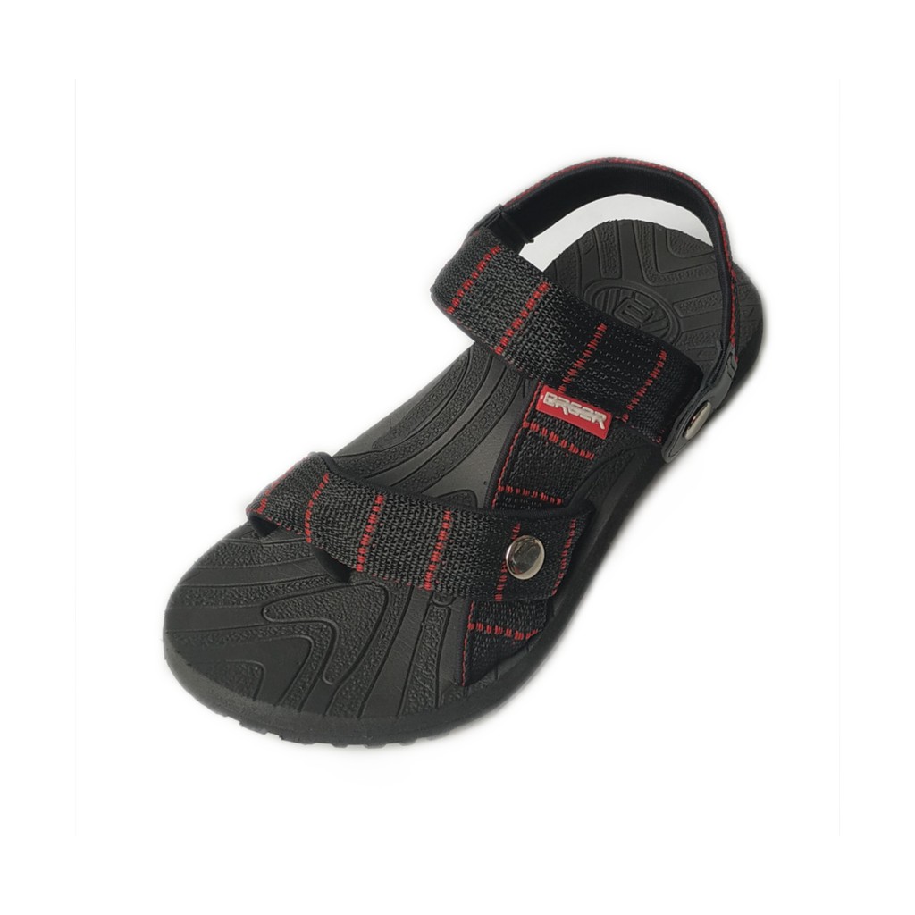SANDAL Gunung Anak Sandal Outdoor Anak - ERGER - Sandal Gunung Hitam Sandal Gunung Outdoor