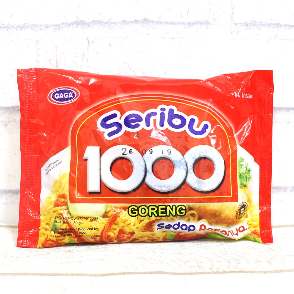 

Gaga Mie Seribu Goreng Special 60gr 5pcs