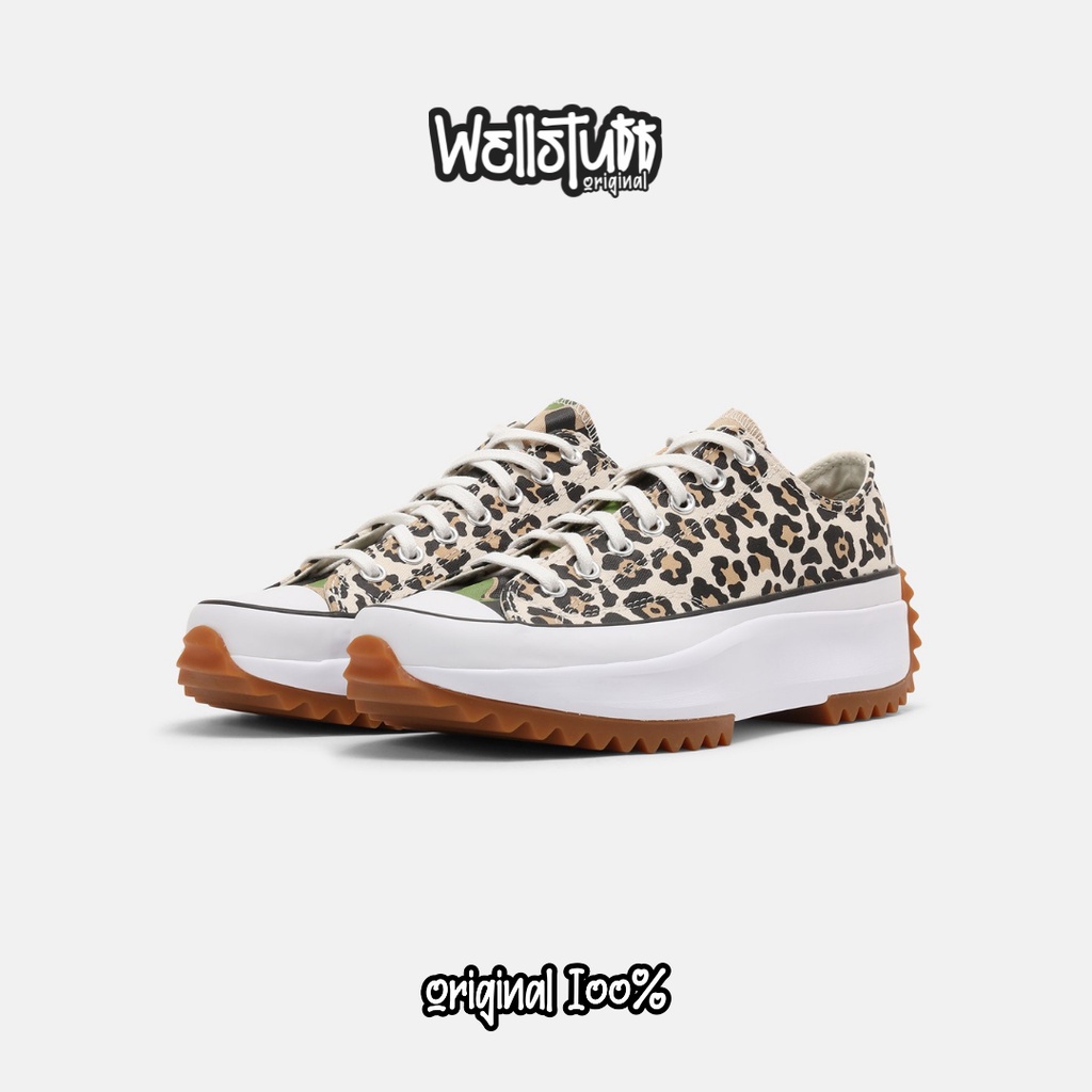 SEPATU CONVERSE RUN STAR HIKE LOW ARCHIVE GONE WILD ORIGINAL LEOPARD