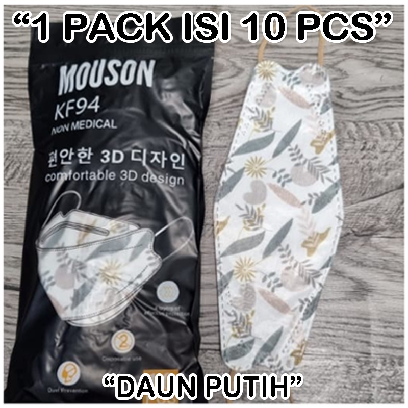 Baru Masker korea KF94 Earloop MEDIS Kemenkes isi 10pcs motif kualitas premium orginal facemask