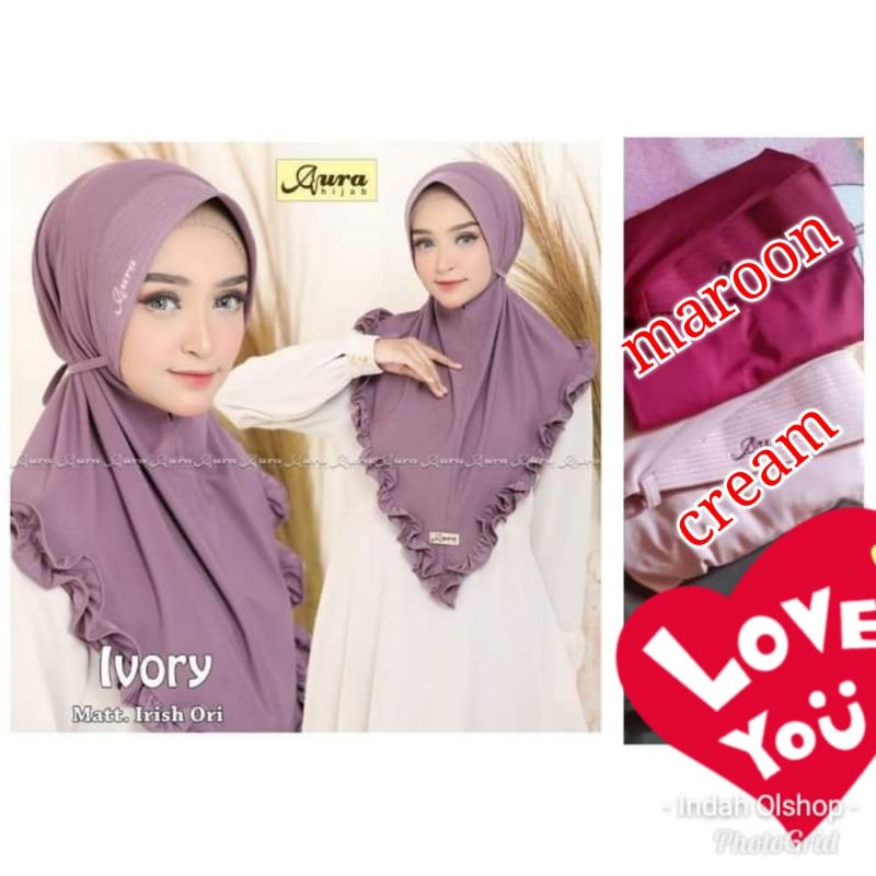 Hijab Aura ivory