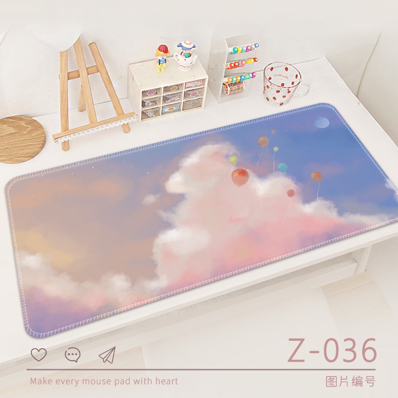 Mouse Pad Ukuran 80cm / 30cm / 0.3cm Tebal Untuk Meja Komputer