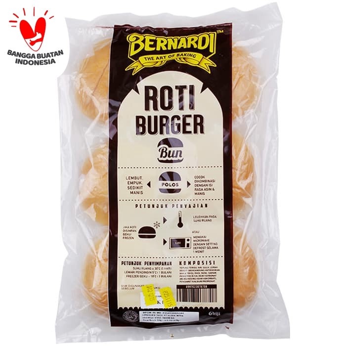 

BERNARDI ROTI BURGER POLOS ISI 6 PCS