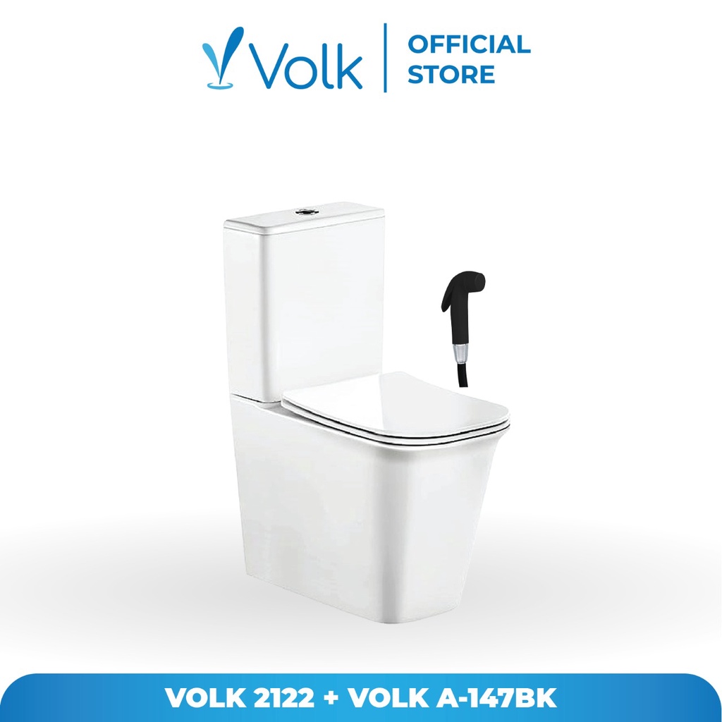 Jual Volk 2122 Toilet Kloset Duduk Jet Washer A147 Black Indonesia