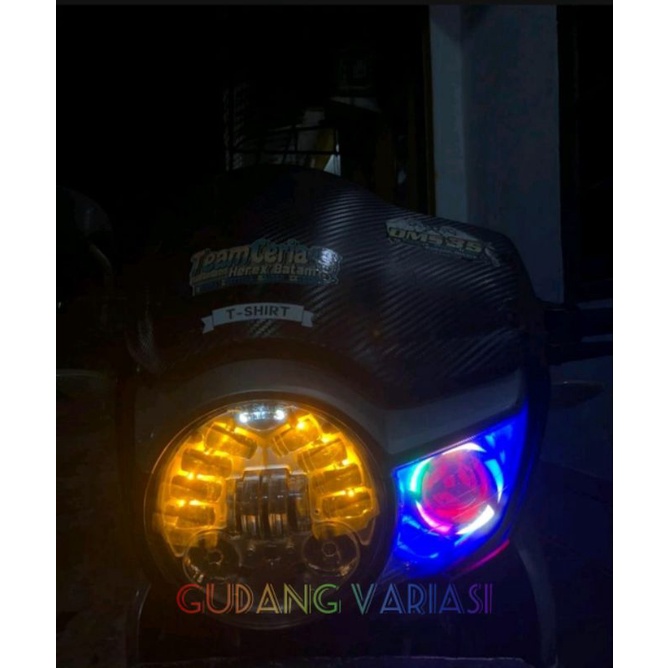 LAMPU DEPAN DAYMAKER PREDATOR 16 LED COBRA DOT SAE