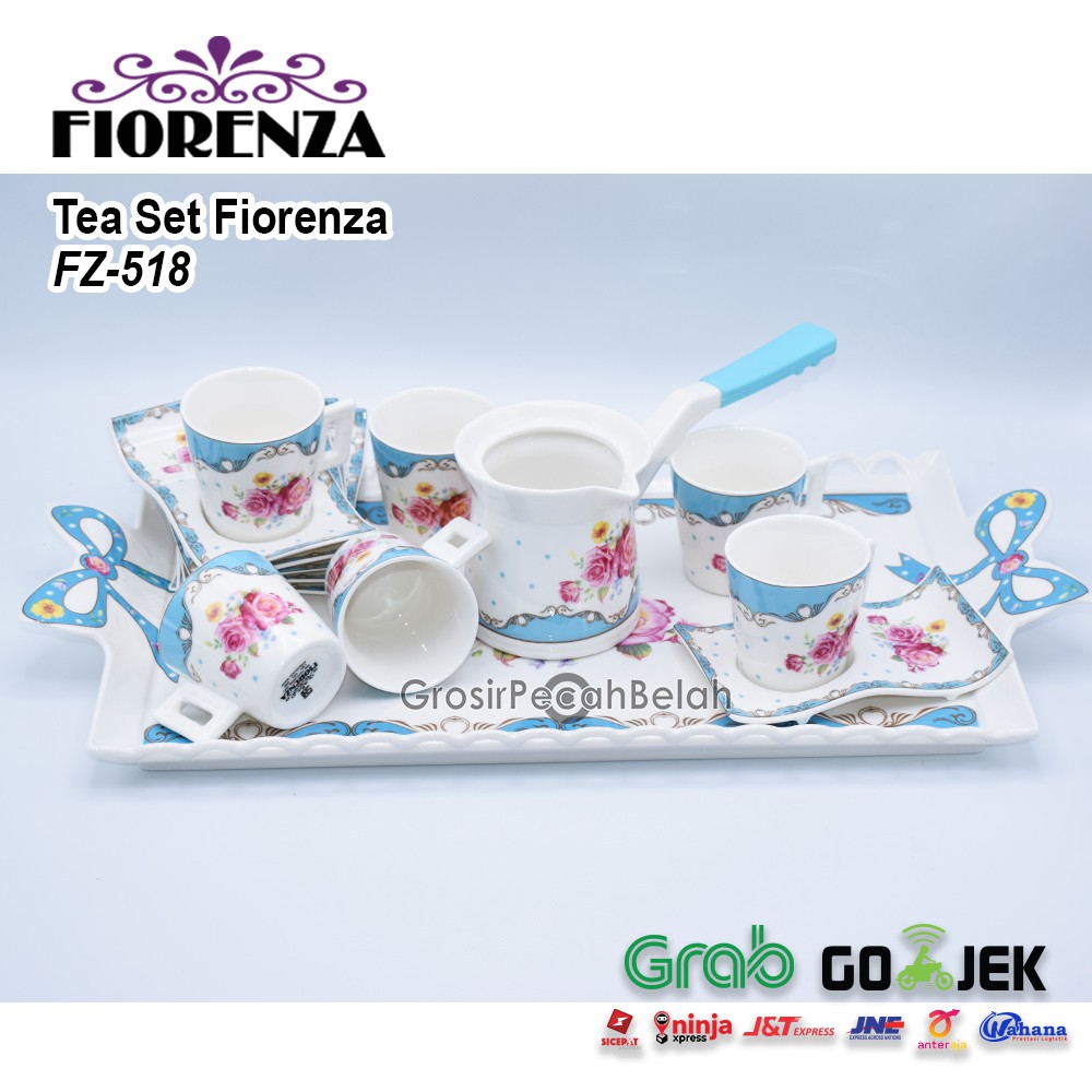 Tea Set / Cangkir Set Fiorenza FZ-518+TRAY