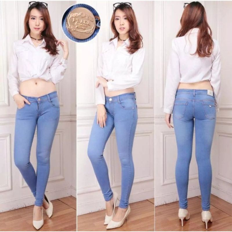 Celana Jeans Panjang Wanita Skinny Big Size