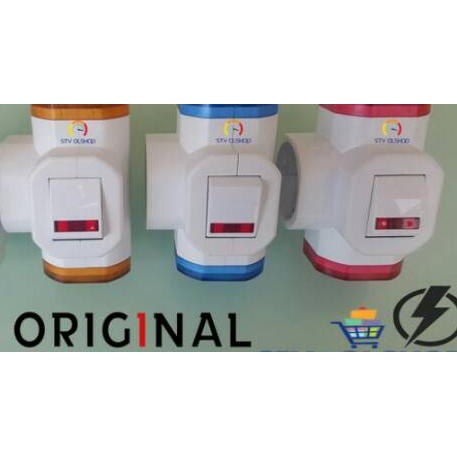 ♩ Steker T Arde + Saklar On-Off Warna MEIKO / MIKOTEK ♖