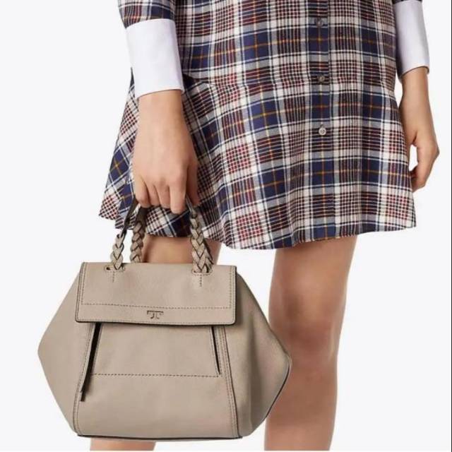 TB Halfmoon Satchel Grey