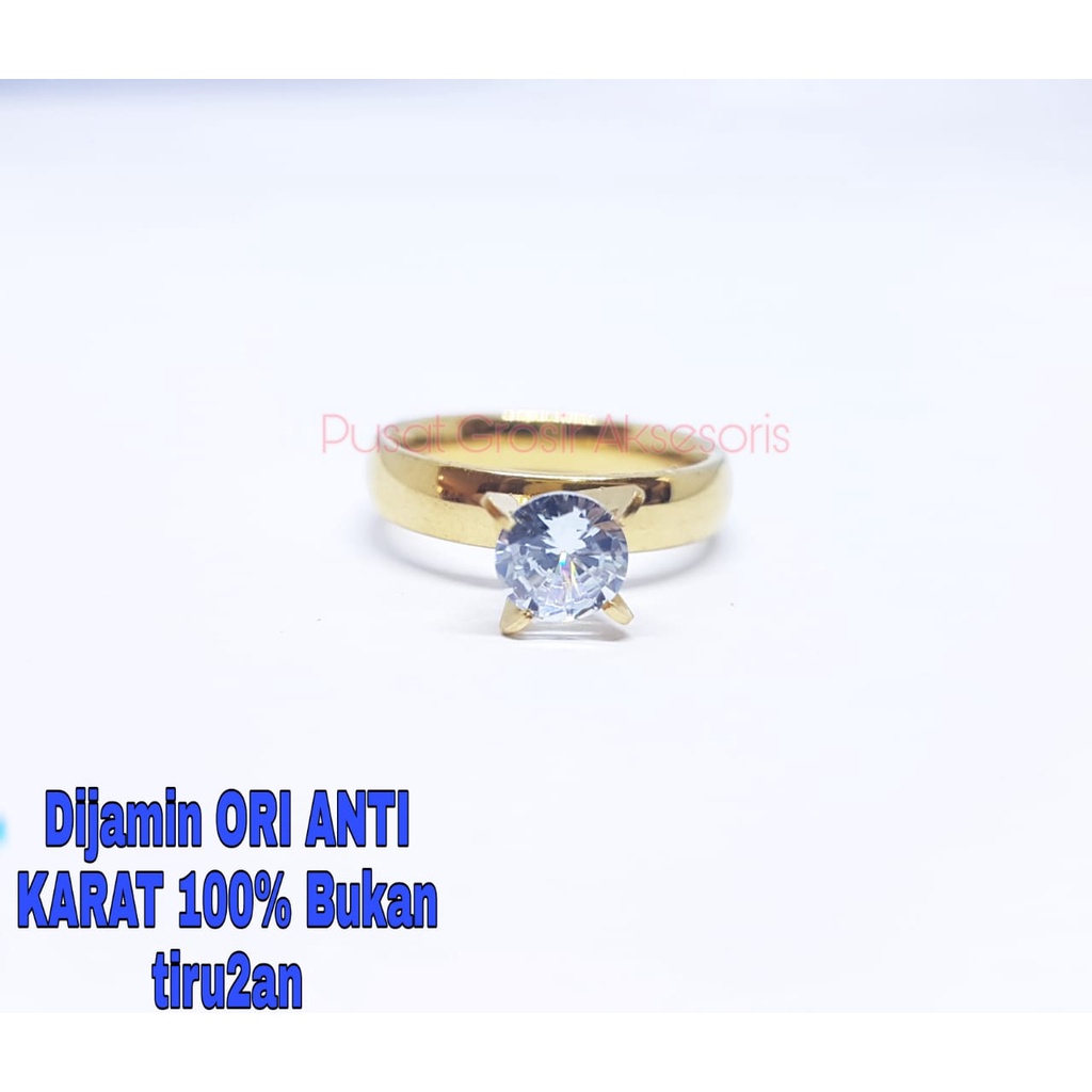 Cincin Titanium ANTI KARAT SELAMANYA PGM CT129 (SATUAN)