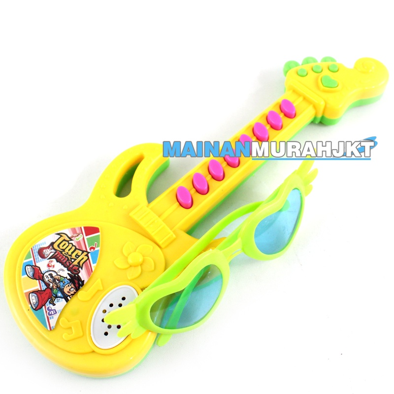 MAINANKEI ANAK MURAH GUITAR MUSIC 300D MAINAN GITAR MUSICAL INSTRUMENT BONUS KACAMATA KECE