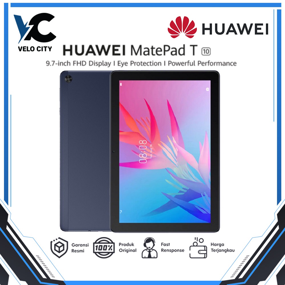 Huawei MatePad T10 Tablet | 4GB RAM+64GB ROM | Tampilan HD 9.7 inci