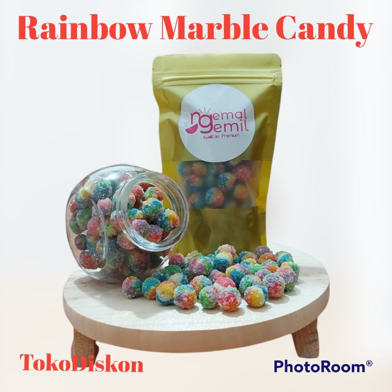 

Rainbow Marble Candy - Crystal Candy Mixed | Permen Pelangi