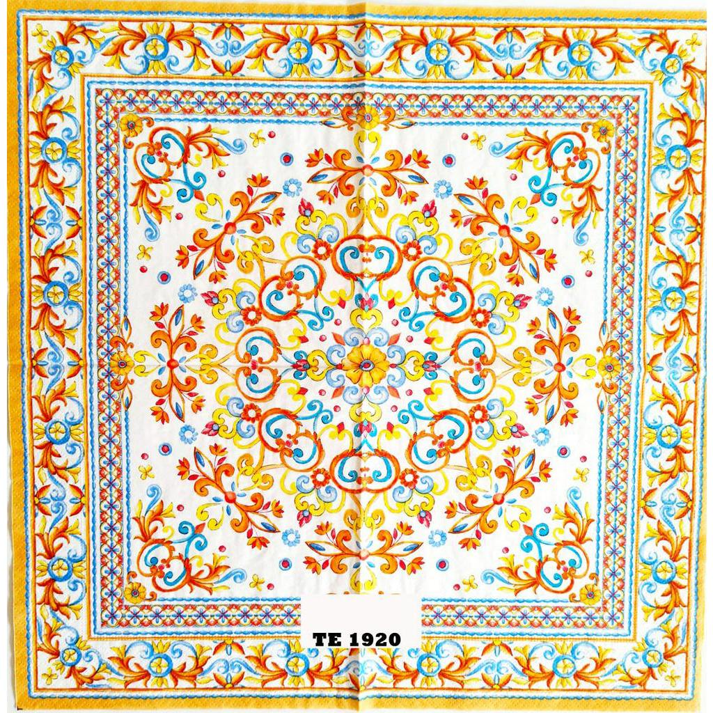 TISU NAPKIN DECOUPAGE EROPAH 33X33 CM TE  1920  TTS