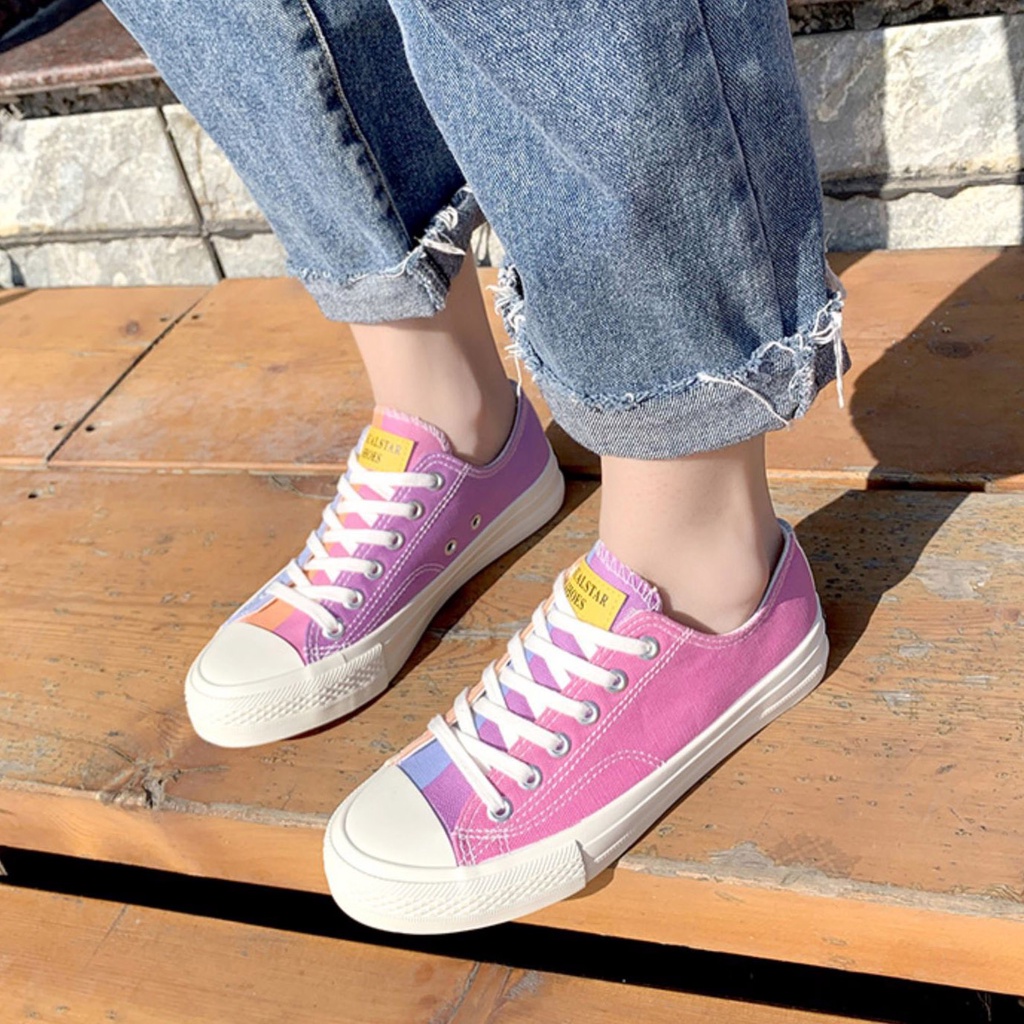 Sepatu Wanita Sneakers Kanvas Berubah Warna Saat Terkena Sinar Matahari Lurad D635 D636 Color Changing Shoes-8