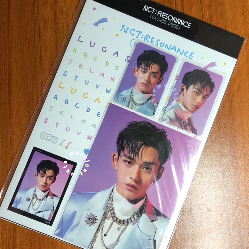 [READY INA] Lucas NCT 2020 BYL Beyond Live Resonance Scrapbook Deco Sticker Set Keyring Photocard PC