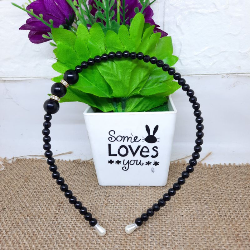 BANDO RAMBUT BANDO MUTIARA BANDO PEARL-Hitam 12ml mata