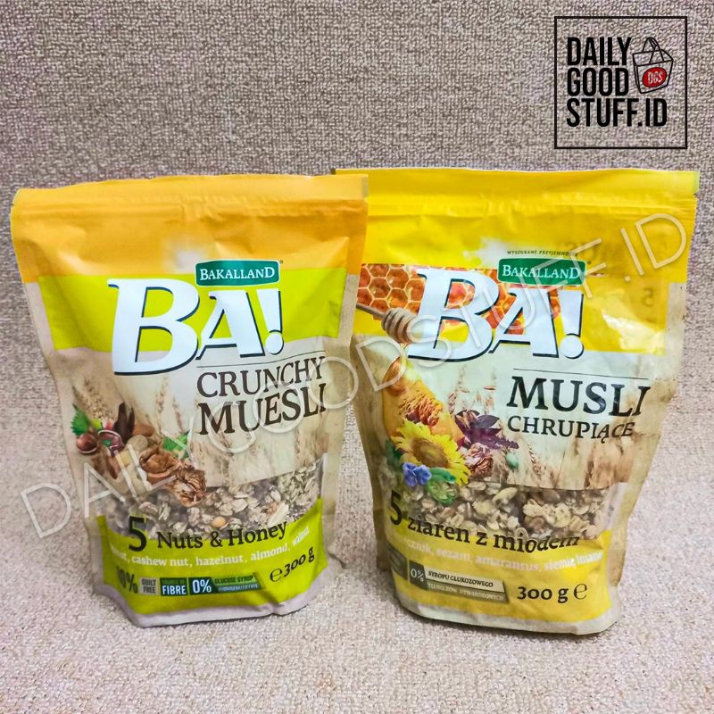 Bakalland Ba Crunchy Muesli Sereal Granola 300 gram