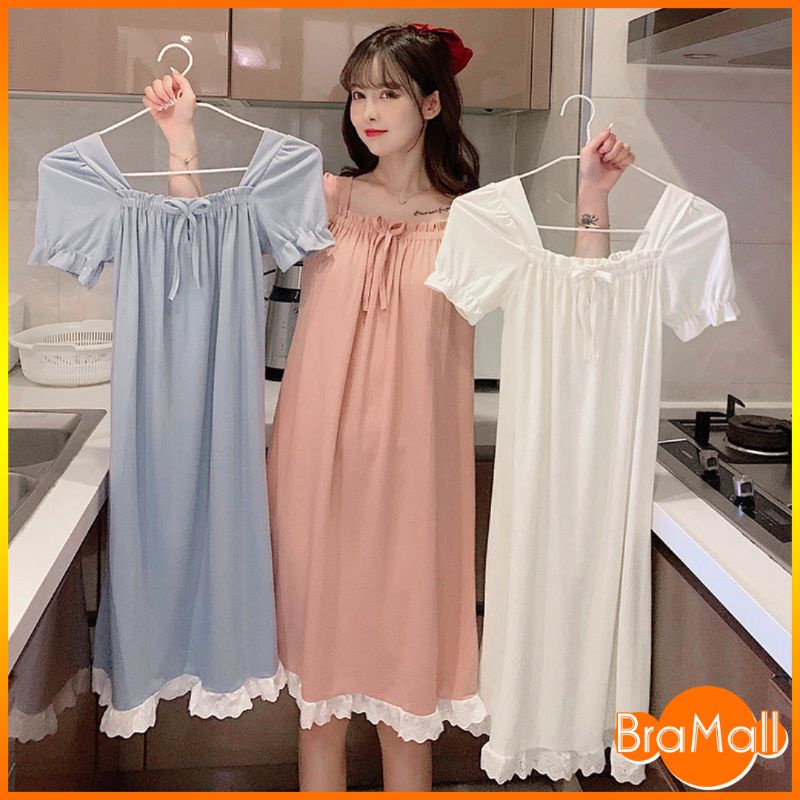 【 Bra Mall 】BM-264 Pakaian Daster Pita Longgar Wanita Baju Tidur Wanita Import Fashion