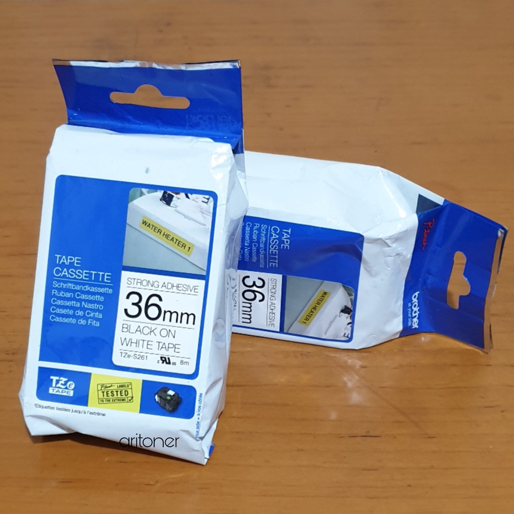 

Brother Label Tape TZe-S261 36mm Black on white original