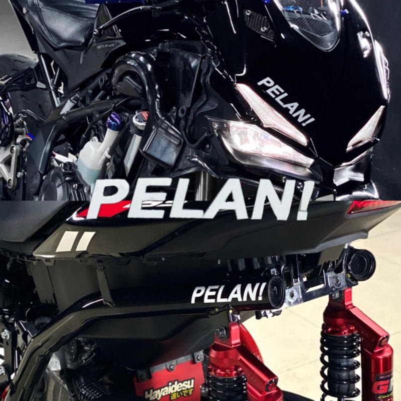 stiker cutting PELAN ! aksesoris motor helm termurah hologram harga 1pcs by atos jago