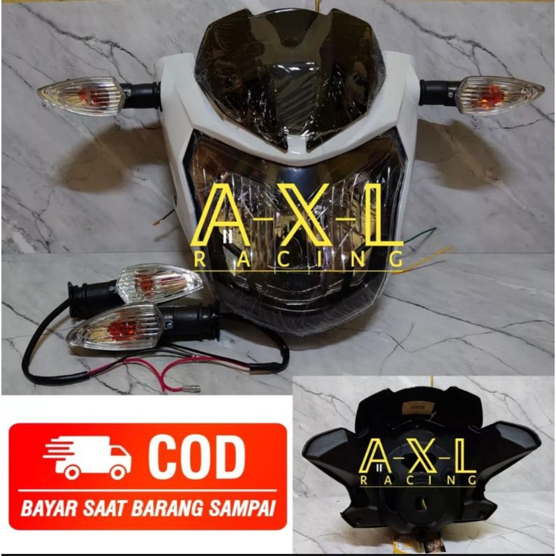 Batok Set Reflektor Lampu Depan Vixion New NVL Plus Sein