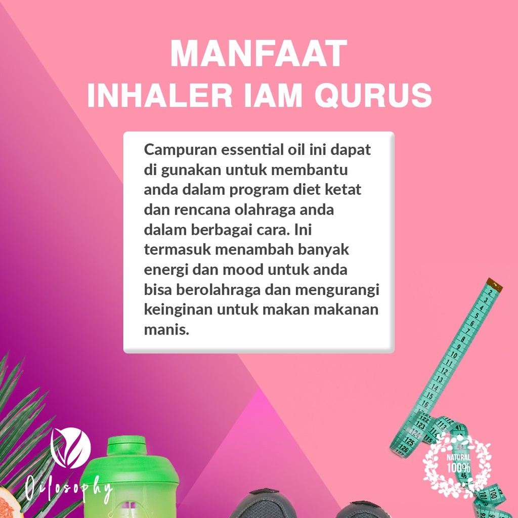 ESSENTIAL OIL INHALER UNTUK DIET | PELANGSING BERAT BADAN | WEIGHT LOSS | SLIM | HERBAL | KESEHATAN