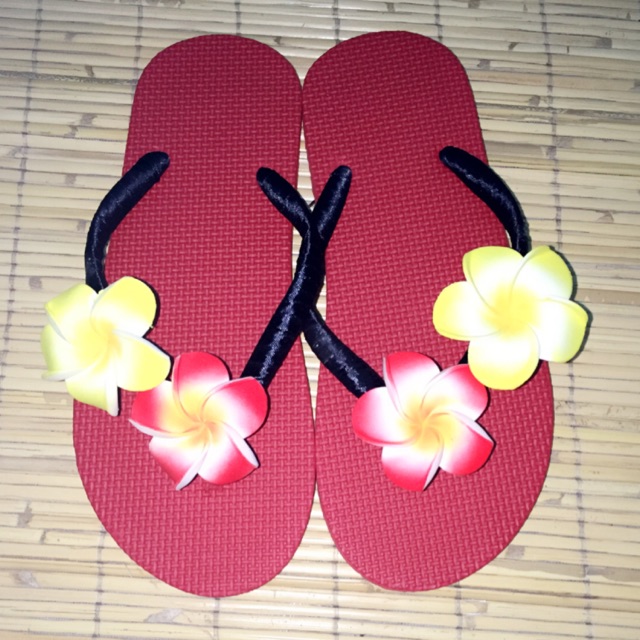Sandal Kamboja Bali Merah