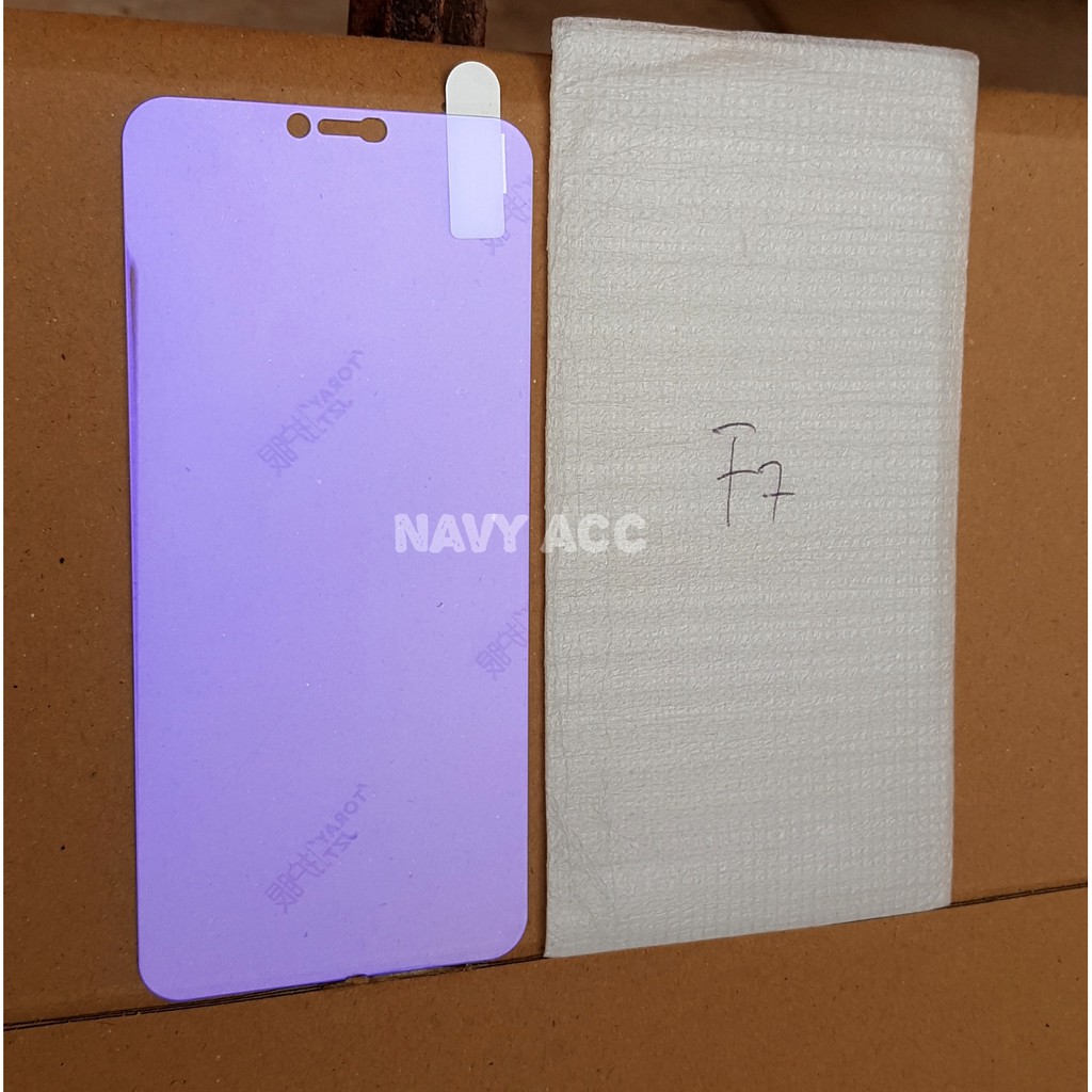 Tempered Glass Anti uv Oppo A1K / A7 / F9 / F7 / A3S / A83 - Tempered Anti Blue Light