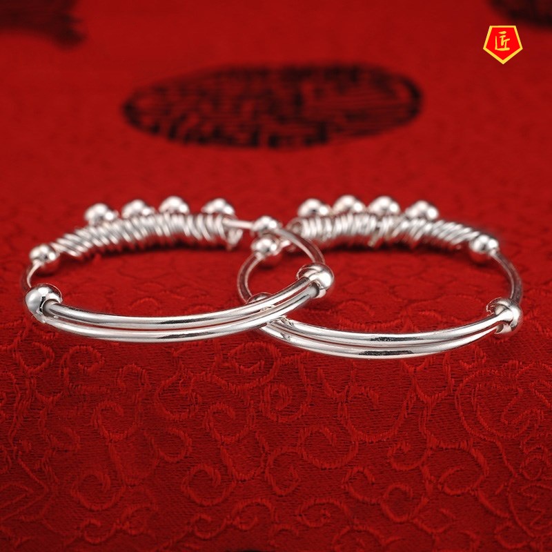 [Ready Stock]S925 Silver Bell Bracelet Exquisite and Compact