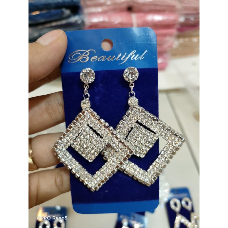 BARU  SEPASANG ANTING PENGANTEN WANITA/ ANTING PENGANTIN ANTING GLAMOUR ANTING KOREA