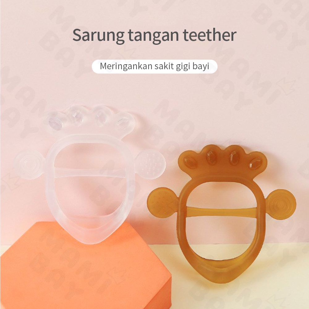 OKEYI Mainan gigitan bayi bentuk gelang teether bayi bahan silicone