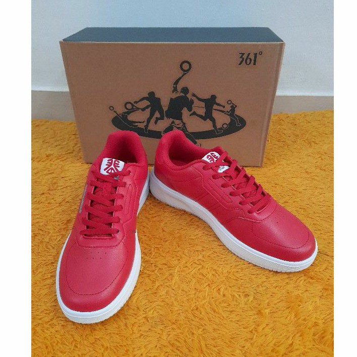 Sepatu 361 Skateboarding Shoes Brand  Matahari  - 40 Black and Red