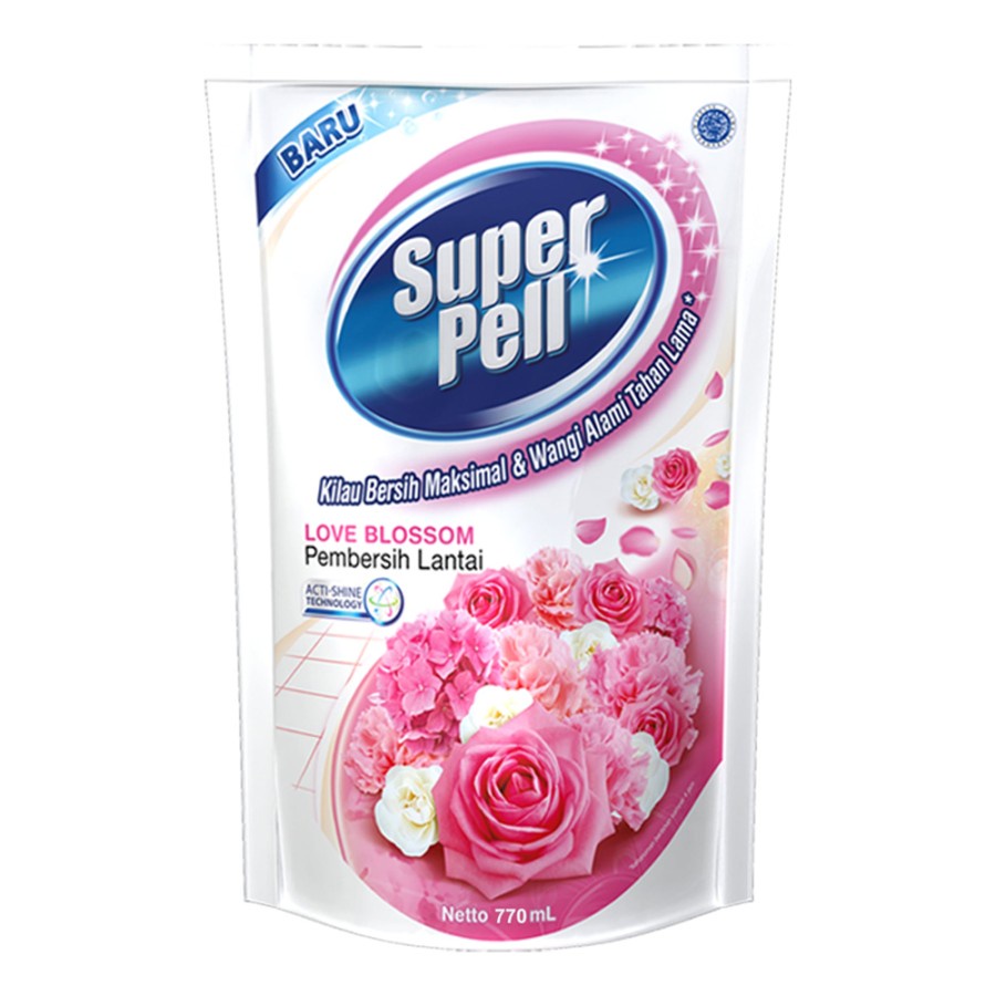 PEMBERSIH LANTAI SUPERPELL LOVE BLOSSOM 770ML SUPER PEL