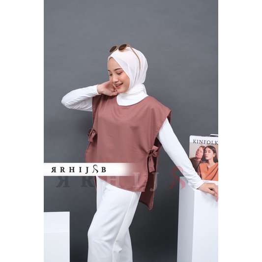 Roula Vest | vest | rompi | vest tali | atasan wanita | top crop | rompi wanita | rompi tali