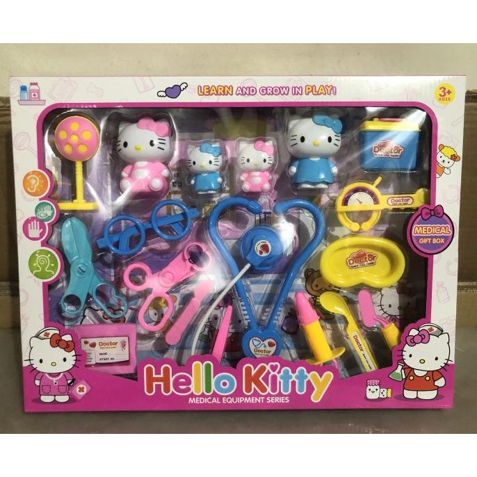 Mainan dokter-dokteran hello kitty medical set/hello kitty doctor set