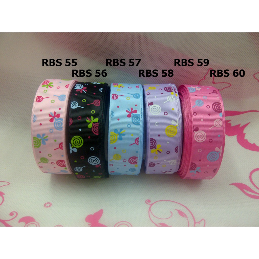 

[10 YARD] PITA GROSGRAIN MOTIF LOLIPOP SALE RBS 55,56,57,58,59,60