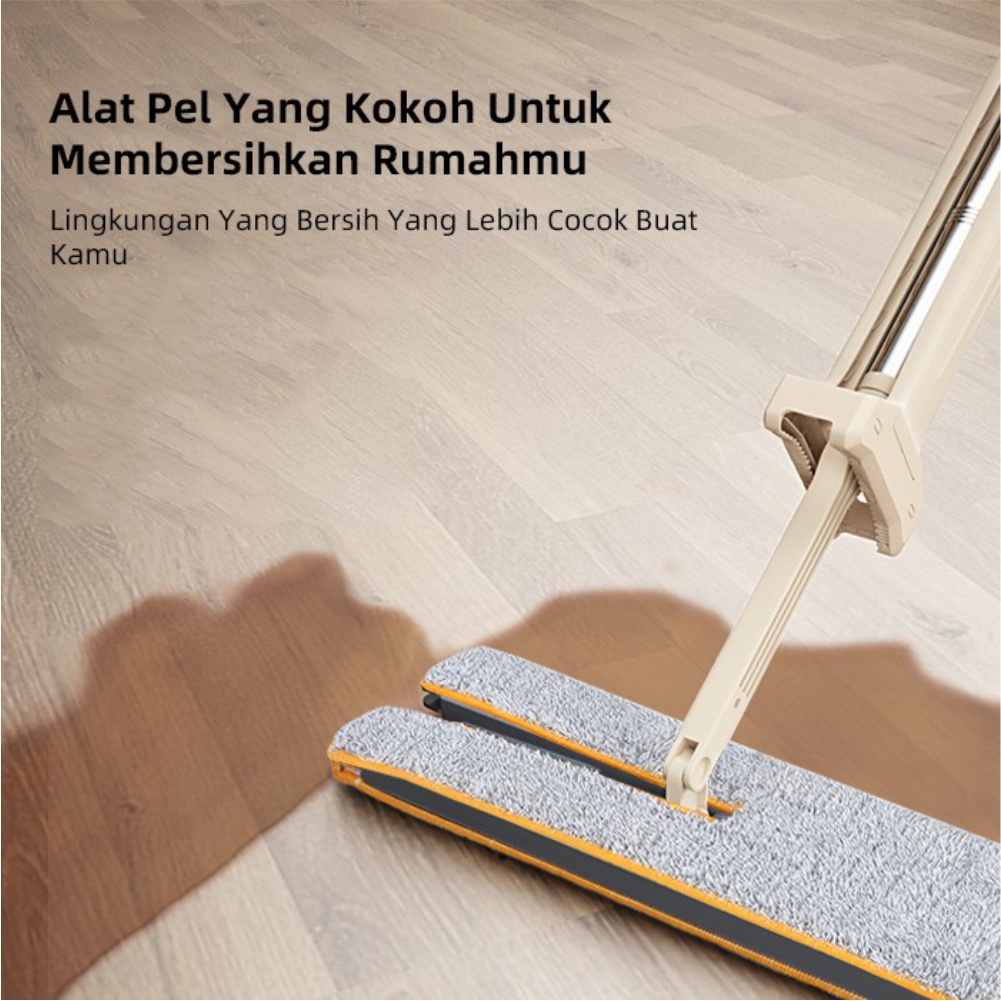 Alat Pel PraktisAlat Pel Lantai 2 sisi Fleksibel Ultra Mop Cleanze Brown -Wonderdekorasi