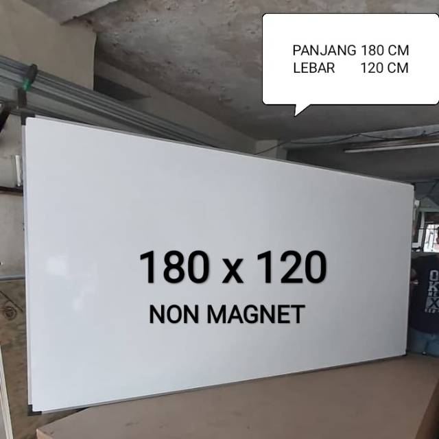 Whiteboard 180 x 120 cm  Papan tulis 120 x 180 cm