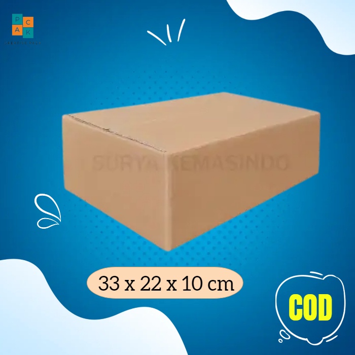 

Box 33x22x10 cm kardus kerdus karton polos bucket hampers paking boxminuman murah ready