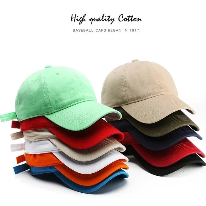 PROMO DISKON!!!Topi Polos Hitam Kualitas Distro Bahan Rafel pengait Penyetel CAKOP BESI