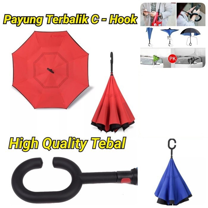 KAZBRELLA Payung Terbalik Upside Down Umbrella