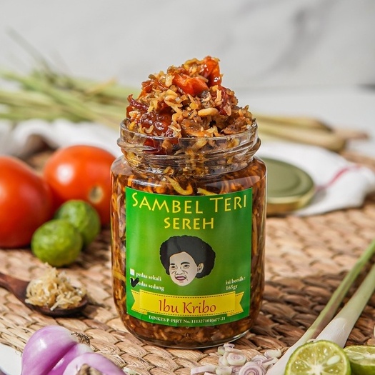 

SAMBEL TERI SEREH Sambal Ibu Kribo Khas Bogor (Pedas Sedang)